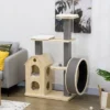 PawHut 53" Modern Cat Tree With Scratching Posts, Small Cat Tree With Double-Layer House, Small Cat Tower For Indoor Cat Furniture, Wooden Cat Tree -PawHut || Nylabone || Northlight Gifts Shop GUEST 06c9cff8 8a27 4950 9827 3fbb6e51121e