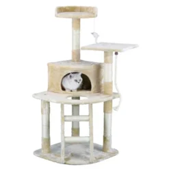 Homessity 49" Economical Cat Tree Condo With Sisal Covered Posts HC-007 -PawHut || Nylabone || Northlight Gifts Shop GUEST 06fdb08b eca4 4a6c b7b3 1a2c555374ae