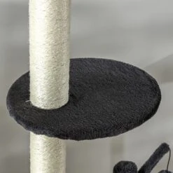 PawHut 106" Huge Cat Tree Kitty Activity Center Floor-to-Ceiling Cat Climbing Toy With Scratching Post Board Hammock Hanging Ball Dark Gray -PawHut || Nylabone || Northlight Gifts Shop GUEST 07bd8547 6570 43bc 9561 c955f47d5524