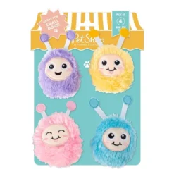 PetShop By Fringe Studio Mini Monster Pals Dog Toys - 4pk