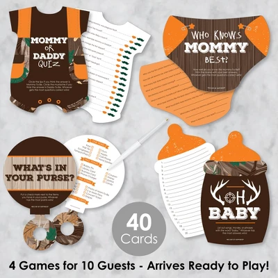 Big Dot Of Happiness Gone Hunting - 4 Deer Hunting Camo Baby Shower Games - 10 Cards Each - Gamerific Bundle -PawHut || Nylabone || Northlight Gifts Shop GUEST 09b48432 edf7 434a 917f 4df2f4c72104