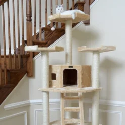Armarkat Multi-function Real Wood Cat Tower W Spacious Condo, Perches A8001, Beige -PawHut || Nylabone || Northlight Gifts Shop GUEST 158c3535 c361 4b21 9694 e32b9e2c8189