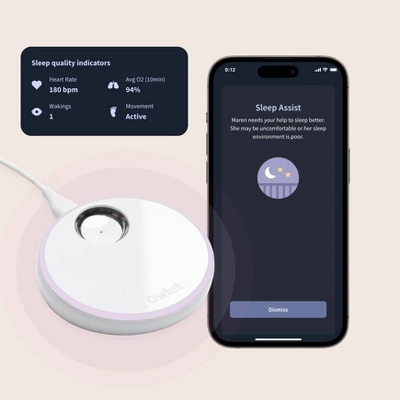 Owlet Dream Sock - Smart Baby Monitor With Heart Rate And Average Oxygen O2 As Sleep Quality Indicator 4 Owlet Dream Sock - Smart Baby Monitor With Heart Rate And Average Oxygen O2 As Sleep Quality Indicator - Image 2