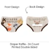 Big Dot Of Happiness Woodland Creatures - Diaper Shaped Raffle Ticket Inserts - Baby Shower Activities - Diaper Raffle Game - Set Of 24 -PawHut || Nylabone || Northlight Gifts Shop GUEST 1fd2cad3 de83 4ee4 be6b 72061fd21516