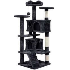 Yaheetech 54"H Cat Tree With 2 Condos For Kittens Small Cats -PawHut || Nylabone || Northlight Gifts Shop GUEST 268b9362 1081 4f40 a222 db3104646aa0