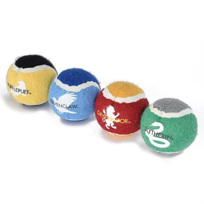 Harry Potter: 4PK Hogwarts Pride Pet Tennis Balls 4 Harry Potter: 4PK Hogwarts Pride Pet Tennis Balls - Image 2