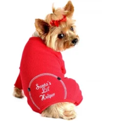 Doggie Design Christmas Santa's Lil' Helper Dog Pajama - Red -PawHut || Nylabone || Northlight Gifts Shop GUEST 2c5ae80f e48a 449d a4d0 416c98f9f72d