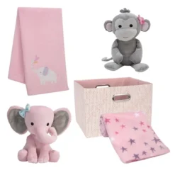 Bedtime Originals 5-Piece Pink Baby Gift Basket - Pink, Animals, Butterfly -PawHut || Nylabone || Northlight Gifts Shop GUEST 2dabaa0d f732 4c38 a4ba b7bb50200bb5