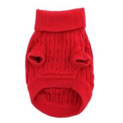 Cotton Cable Knit Dog Sweater - Red -PawHut || Nylabone || Northlight Gifts Shop GUEST 2eca4cc7 26b4 43f7 b19f 00ffbc8aa7e0