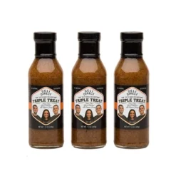 Northlight 3ct Brown Triple Treat Fresh Honey Mustard And Glaze 12 Oz.