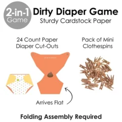 Big Dot Of Happiness Baby Neutral - Baby Shower Conversation Starter - 2-in-1 Dirty Diaper Game - Set Of 24 -PawHut || Nylabone || Northlight Gifts Shop GUEST 38b97dcb e63c 4fa5 8758 86252e45723d