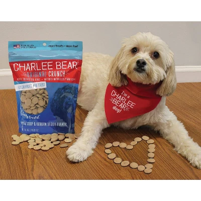 Charlee Bear Crunch Dog Treats Chicken Soup & Garden Veggie Flavor-16 Oz(4 Pack) 3 Charlee Bear Crunch Dog Treats Chicken Soup & Garden Veggie Flavor-16 Oz(4 Pack)