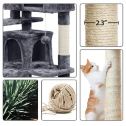 Yaheetech 54"H Cat Tree With 2 Condos For Kittens Small Cats -PawHut || Nylabone || Northlight Gifts Shop GUEST 49720c0b f87f 4b6e 8d0e ea7684b9e36c