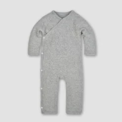 Burt's Bees Baby Burt's Bees Baby® Baby Organic Cotton Quilted Bee Wrap Front Jumpsuit - Heather Gray -PawHut || Nylabone || Northlight Gifts Shop GUEST 4df96598 729c 4b2b 89b7 3197e22ca56f