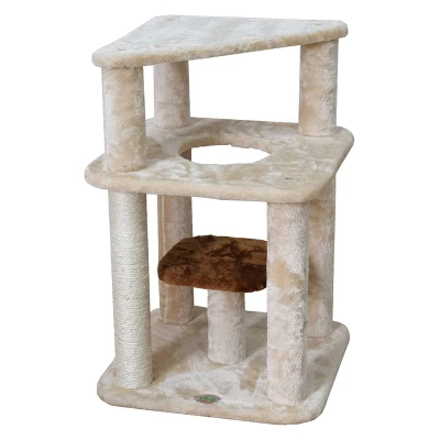 Go Pet Club Kitten Cat Tree With Scratching Post - 25" 4 Go Pet Club Kitten Cat Tree With Scratching Post - 25" - Image 2