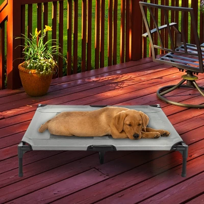 Elevated Dog Bed - 36x29.75-Inch Portable Pet Bed With Non-Slip Feet - Indoor/Outdoor Dog Cot Or Puppy Bed For Pets Up To 80lbs By PETMAKER (Gray) 7 Elevated Dog Bed - 36x29.75-Inch Portable Pet Bed With Non-Slip Feet - Indoor/Outdoor Dog Cot Or Puppy Bed For Pets Up To 80lbs By PETMAKER (Gray) - Image 5