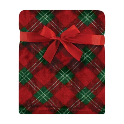 Hudson Baby Infant Girls Plush Blanket With Security Blanket, Mrs. Claus, One Size 4 Hudson Baby Infant Girls Plush Blanket With Security Blanket, Mrs. Claus, One Size - Image 3