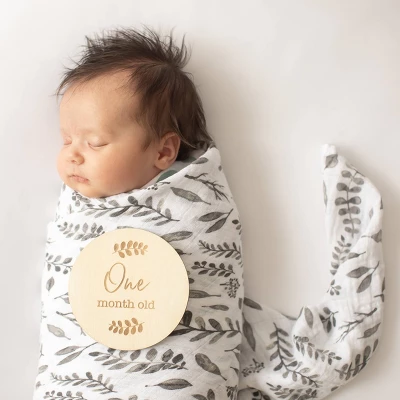 Bebe Au Lait Pure & Simple Monthly Milestones Set + Canvas Bag 6 Bebe Au Lait Pure & Simple Monthly Milestones Set + Canvas Bag - Image 4