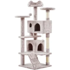 Yaheetech 54"H Cat Tree With 2 Condos For Kittens Small Cats -PawHut || Nylabone || Northlight Gifts Shop GUEST 63d403b3 28c1 44c7 8c18 c5efd4bb8e59