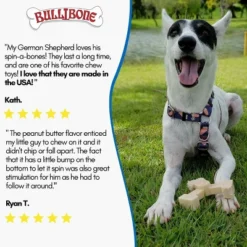 Bullibone Jumbo Spinabone Chew Toy For Aggressive Chewers -PawHut || Nylabone || Northlight Gifts Shop GUEST 661d0c96 9f1b 44a9 9395 998efef9b921