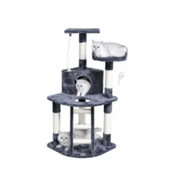 Go Pet Club 48" Classic Cat Tree Condo With Sisal Covered Posts F08