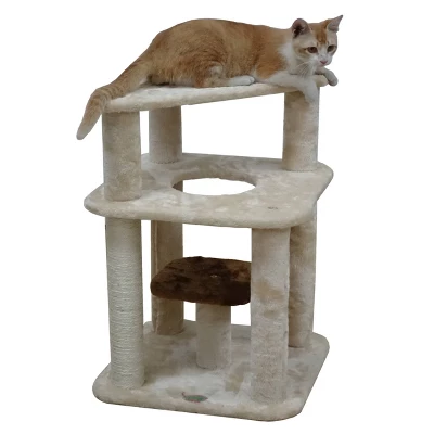 Go Pet Club Kitten Cat Tree With Scratching Post - 25" 3 Go Pet Club Kitten Cat Tree With Scratching Post - 25"