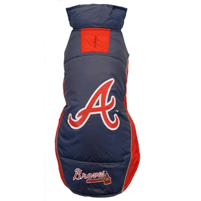 MLB Atlanta Braves Pets Puffer Vest 5 MLB Atlanta Braves Pets Puffer Vest - Image 3