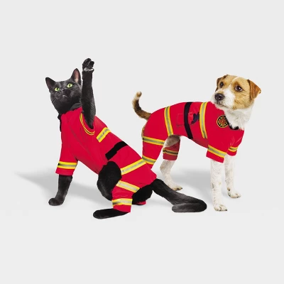 Halloween Full Body Firefighter Cat And Dog Costume - Hyde & EEK! Boutique™ 7 Halloween Full Body Firefighter Cat And Dog Costume - Hyde & EEK! Boutique™ - Image 5