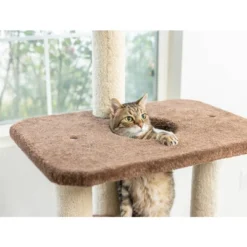 Armarkat 3-Level Carpeted Real Wood Cat Tree Condo Kitten Play House - Brown -PawHut || Nylabone || Northlight Gifts Shop GUEST 7d6ef2a6 89d5 43ae bdff 213dfdaf49ee