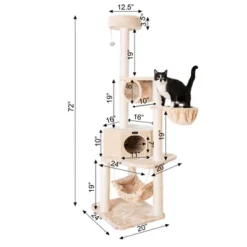 Armarkat 72" H Pet Real Wood Cat Tower, Tower EntertaInment Furniture With Lounge Basket, Perch, A7204 15 Armarkat 72" H Pet Real Wood Cat Tower, Tower EntertaInment Furniture With Lounge Basket, Perch, A7204 -PawHut || Nylabone || Northlight Gifts Shop GUEST 7decf342 6abf 42e9 819d 996f114efa23