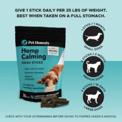 Hemp Calming Fresh Sticks Dental Treats For Dogs - Peanut Butter & Pumpkin Flavor - 30ct -PawHut || Nylabone || Northlight Gifts Shop GUEST 7f8ba4a7 af25 48b6 96e4 fdfc8888bffd