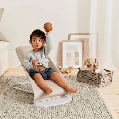 BabyBjorn Balance Soft Baby Bouncer - Cotton/Jersey Beige 4 BabyBjorn Balance Soft Baby Bouncer - Cotton/Jersey Beige - Image 2