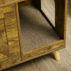 PawHut 54.25" Wooden Cat Tree With Litter Box Enclosure, Cushioned Cat Condo & Plush Platforms With Hammock, Tower & Pet Furniture, Rustic Brown -PawHut || Nylabone || Northlight Gifts Shop GUEST 87741a63 3e7f 41c0 ad10 0ac50daf7764