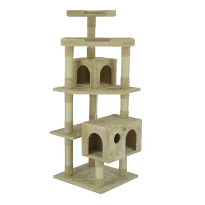 Go Pet Club 60" Cat Tree House With Sisal Scratching Posts F2020 5 Go Pet Club 60" Cat Tree House With Sisal Scratching Posts F2020 - Image 3