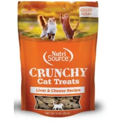 NutriSource Liver & Cheese Crunchy Cat Treats - 3 Oz