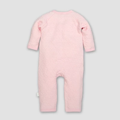 Burt's Bees Baby Burt's Bees Baby® Girls' Organic Cotton Quilted Bee Wrap Front Jumpsuit - Blossom 0-3M 3 Burt's Bees Baby Burt's Bees Baby® Girls' Organic Cotton Quilted Bee Wrap Front Jumpsuit - Blossom 0-3M