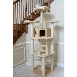 Armarkat Multi-function Real Wood Cat Tower W Spacious Condo, Perches A8001, Beige -PawHut || Nylabone || Northlight Gifts Shop GUEST 955cce17 e2e7 4407 a69d 08ce3f731ce9