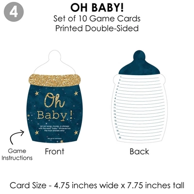 Big Dot Of Happiness Twinkle Twinkle Little Star - 4 Baby Shower Games - 10 Cards Each - Gamerific Bundle 8 Big Dot Of Happiness Twinkle Twinkle Little Star - 4 Baby Shower Games - 10 Cards Each - Gamerific Bundle - Image 6