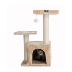 Armarkat Classic Real Wood Cat Tree A3207, 32-Inch Beige -PawHut || Nylabone || Northlight Gifts Shop GUEST 996dbcb4 54c4 412e 913c df4858c9d719