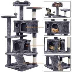 Yaheetech 54"H Cat Tree With 2 Condos For Kittens Small Cats -PawHut || Nylabone || Northlight Gifts Shop GUEST 9fdd4c4a 2c38 4370 bbeb 40fcd7a07014