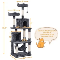 Yaheetech 70.5" H Multi Level Cat Tower Kitten Condo -PawHut || Nylabone || Northlight Gifts Shop GUEST a2e522cc e666 46cc b801 afba3f313377