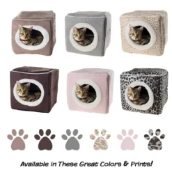 Pet Adobe Cozy Cave Enclosed Cube Pet Bed - Dark Coffee -PawHut || Nylabone || Northlight Gifts Shop GUEST a955dbc8 6273 465e bc78 9fede039de62