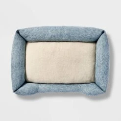 Cuddler Dog Bed - L - Blue - Boots & Barkley™