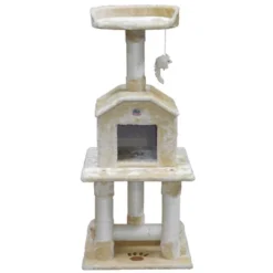 Go Pet Club 45" Classic Cat Tree Condo With Sisal Covered Posts F04