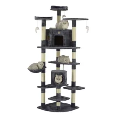 Go Pet Club 80" Classic Cat Tree House Furniture With Sisal Scratching Post F2030 -PawHut || Nylabone || Northlight Gifts Shop GUEST b6b15835 8508 4351 8124 9d3ad2b3f2d6