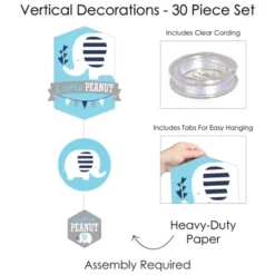 Big Dot Of Happiness Blue Elephant - Boy Baby Shower Or Birthday Party DIY Dangler Backdrop - Hanging Vertical Decorations - 30 Pieces 11 Big Dot Of Happiness Blue Elephant - Boy Baby Shower Or Birthday Party DIY Dangler Backdrop - Hanging Vertical Decorations - 30 Pieces -PawHut || Nylabone || Northlight Gifts Shop GUEST c3b7051b bcf9 4cb3 b4b8 c5e90348f58c