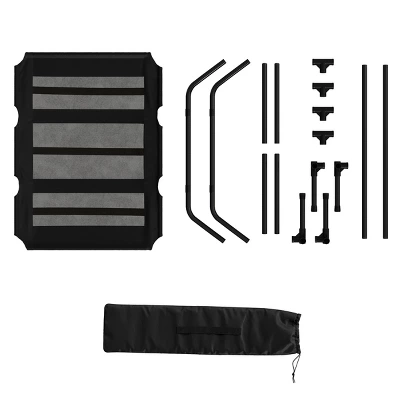 Elevated Dog Bed - 48x36-Inch Portable Pet Bed With Non-Slip Feet - Indoor/Outdoor Dog Cot Or Puppy Bed For Pets Up To 110lbs By PETMAKER (Black) 9 Elevated Dog Bed - 48x36-Inch Portable Pet Bed With Non-Slip Feet - Indoor/Outdoor Dog Cot Or Puppy Bed For Pets Up To 110lbs By PETMAKER (Black) - Image 7