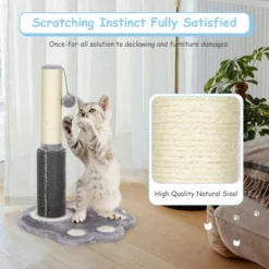 Costway 20.5'' Tall Cat Scratching Post Claw Scratcher W/ Sisal Rope & Plush Ball -PawHut || Nylabone || Northlight Gifts Shop GUEST c95aae04 5ae2 461f a643 d606969e101a