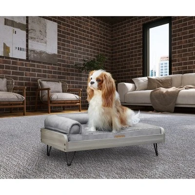TailZzz Asher Wooden Pet Bed With Mattress Elevated Pet Bed Greenguard Gold Certified Wooden Pet Bed 6 TailZzz Asher Wooden Pet Bed With Mattress Elevated Pet Bed Greenguard Gold Certified Wooden Pet Bed - Image 4