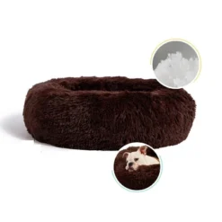 Best Friends By Sheri Donut Shag Dog Bed - 23"x23" - Chocolate -PawHut || Nylabone || Northlight Gifts Shop GUEST ca41a245 f0e8 4f36 a8bb 2bad03315215